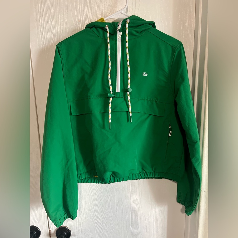 Good Good Golf Women's The Bay Windbreaker Jacket  Kelly Green Size L - Picture 3 of 16